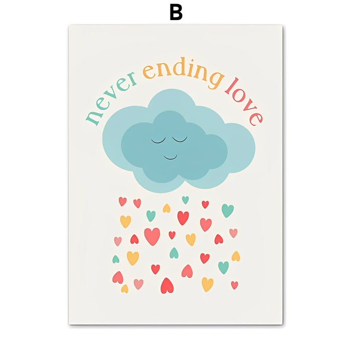 JUSTGOODMOOD Poster – Premium Wanddeko für Kinderzimmer