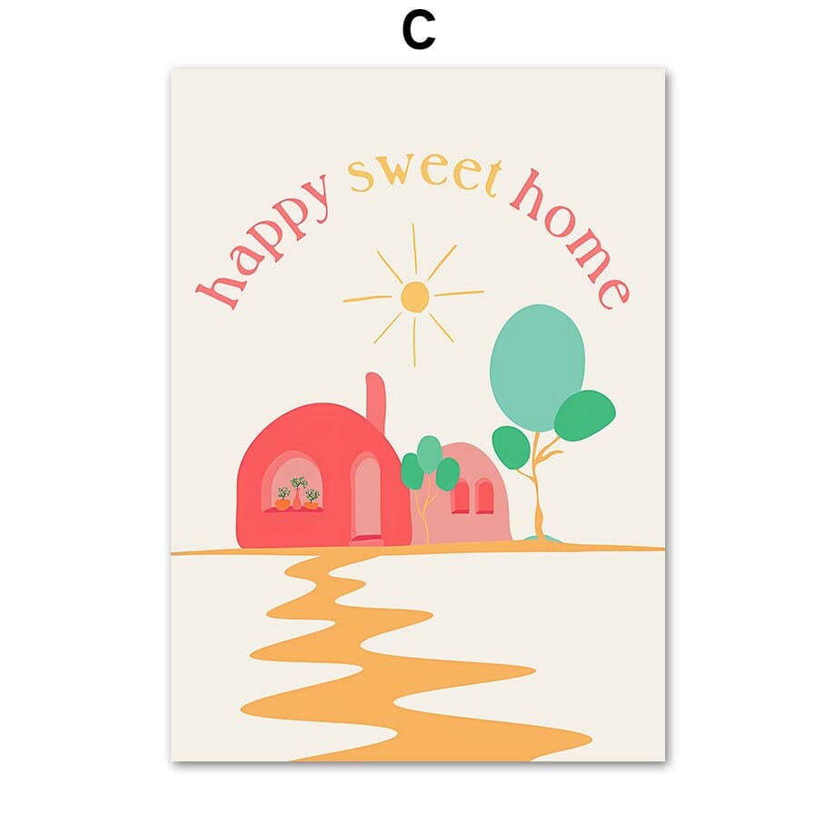 Poster Kinderzimmer Bilder Wolken Superhero Sonne I Kinderzimmer & Babyzimmer Bilder I Wand Deko I Kunstdruck I Deko Print I ohne Rahmen - justgoodmood