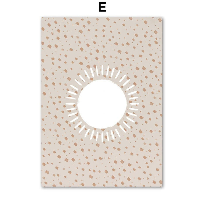 JUSTGOODMOOD Poster Boho Sunshine – Edle Baumwollqualität