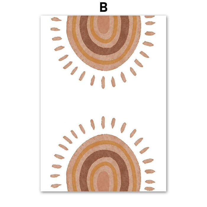 JUSTGOODMOOD Poster Boho Sunshine – Edle Baumwollqualität