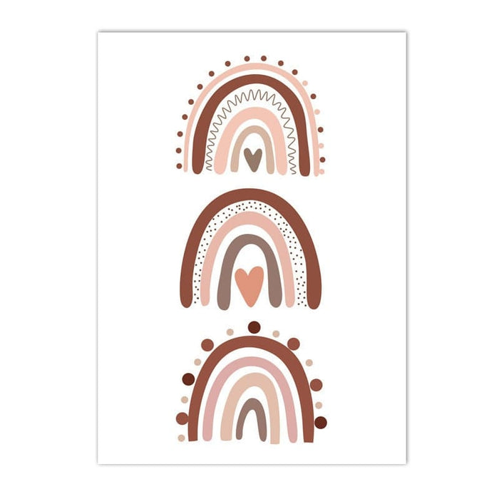Poster Kinderzimmer Alphabet Boho – Premium Baumwolle