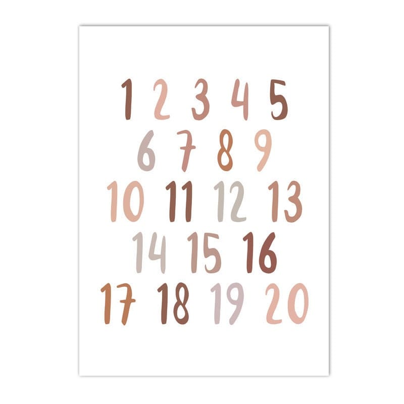 Poster Kinderzimmer Buchstaben Alphabet Boho I Kinderzimmer Bilder I Wand Deko I Kunst Druck I Deko Print I ohne Rahmen - justgoodmood