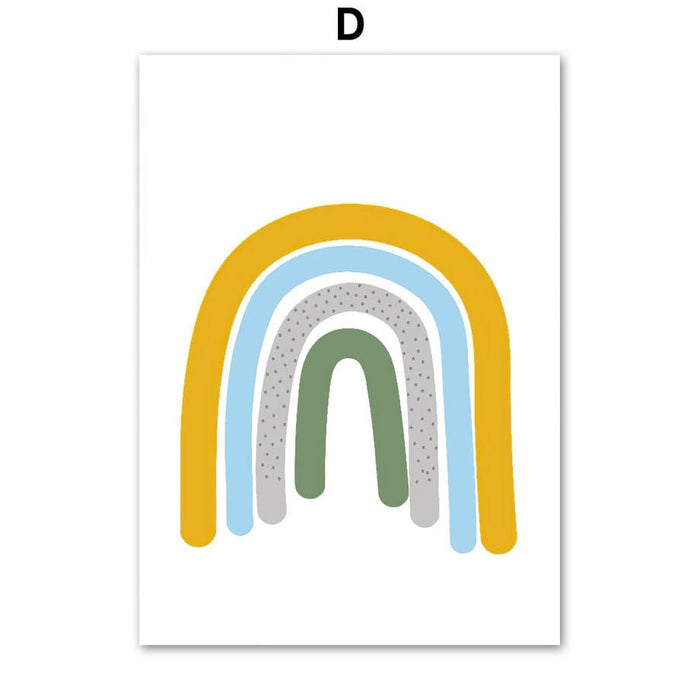 Poster Dschungeltiere Alphabet – Baumwoll-Canvas