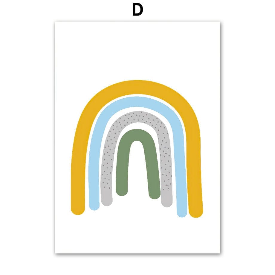 Poster Kinderzimmer Dschungel Tiere Alphabet I Kinderzimmer Bilder I Wand Deko I Kunst Druck I Deko Print I ohne Rahmen - justgoodmood