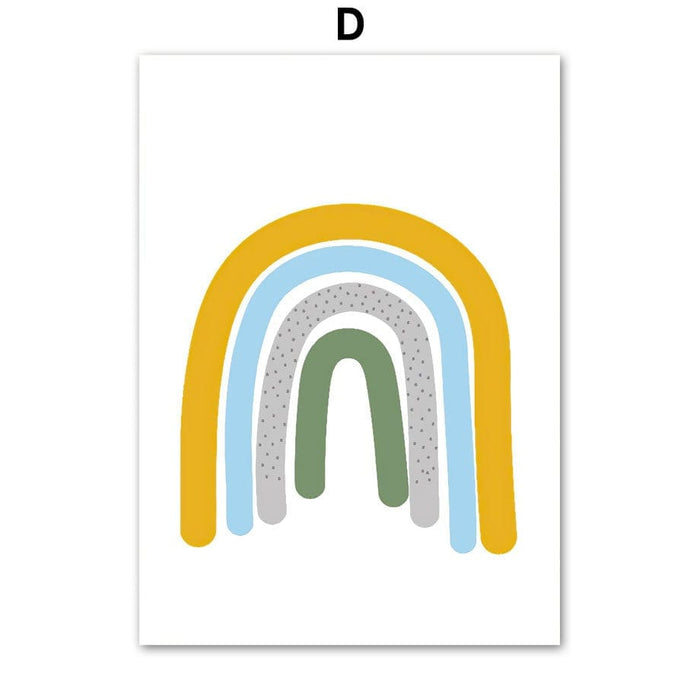 JUSTGOODMOOD Poster: Dschungeltiere auf Baumwolle