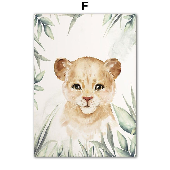 JUSTGOODMOOD Poster: Personalisierte Dschungel Tiere