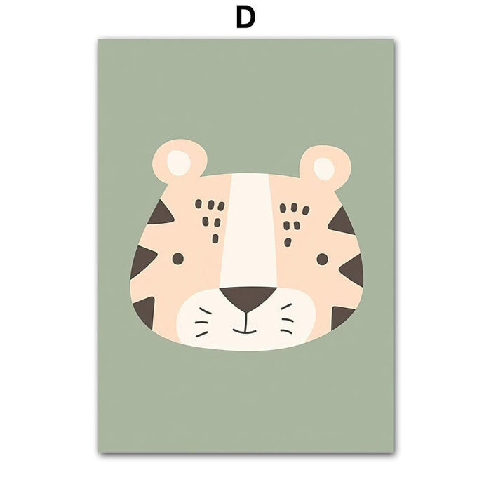 JUSTGOODMOOD Dschungel Poster – Premium Qualität Canvas
