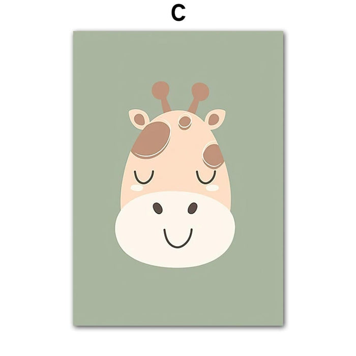 JUSTGOODMOOD Poster Kinderzimmer – Premium Canvas Art
