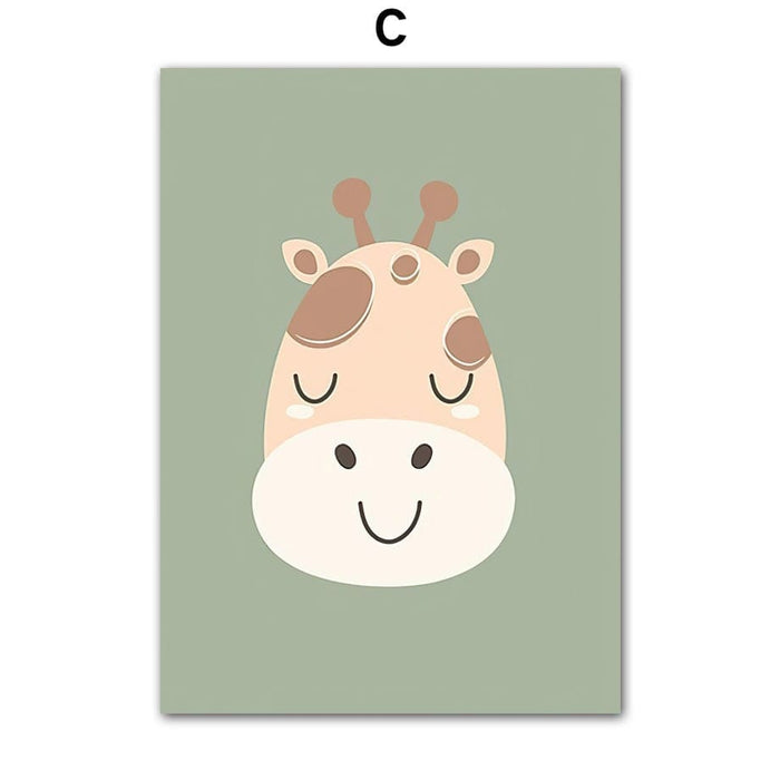 JUSTGOODMOOD Dschungel Poster – Premium Qualität Canvas