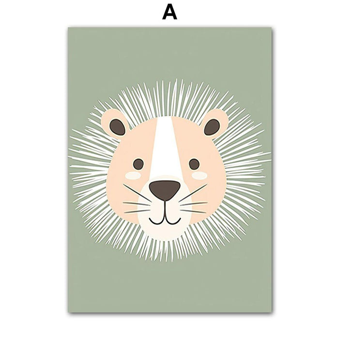 JUSTGOODMOOD Dschungel Poster – Premium Qualität Canvas