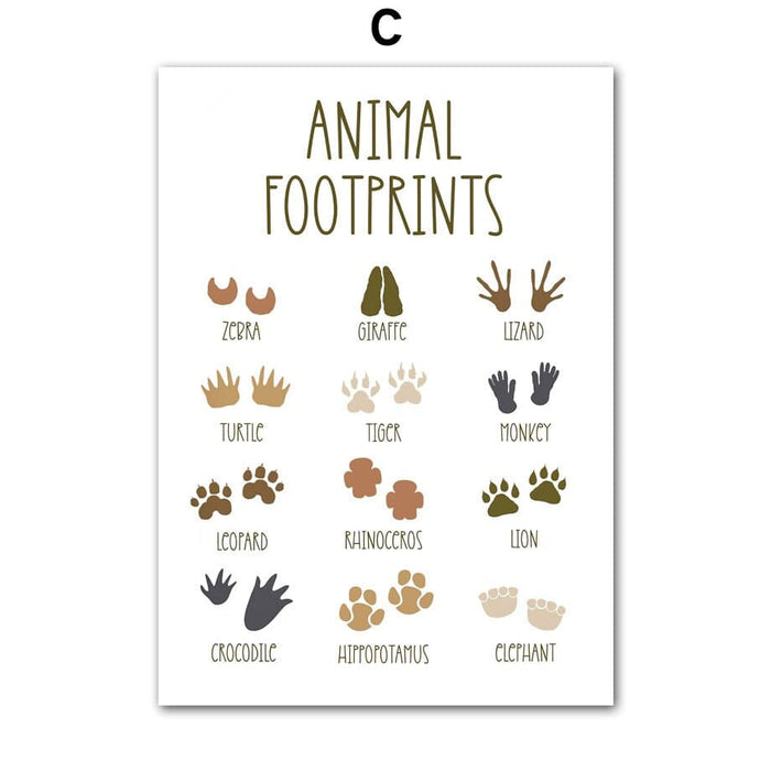 JUSTGOODMOOD Poster Kinderzimmer – Farbenfroher Canvas