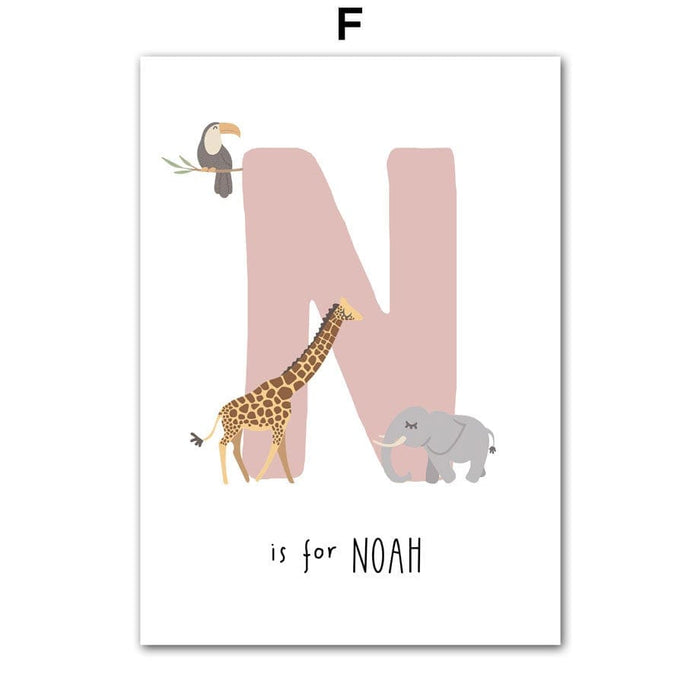 JUSTGOODMOOD Poster Kinderzimmer – Farbenfroher Canvas