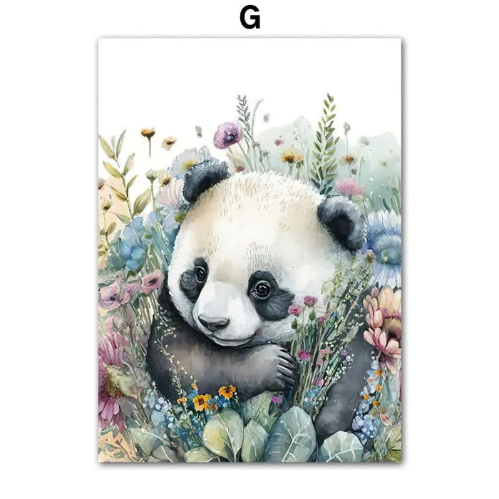 JUSTGOODMOOD Poster Kinderzimmer – Premium Baumwolldruck