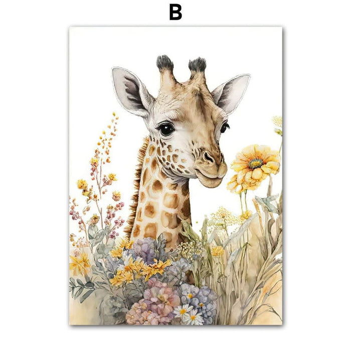JUSTGOODMOOD Poster Kinderzimmer – Premium Baumwolldruck