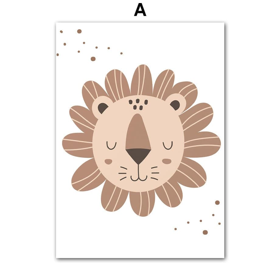 Poster Kinderzimmer Hakuna Matata Dschungel I Name Personalisiert I Kinderzimmer Bilder I Wand Deko I Kunst Druck I Deko Print I ohne Rahmen - justgoodmood