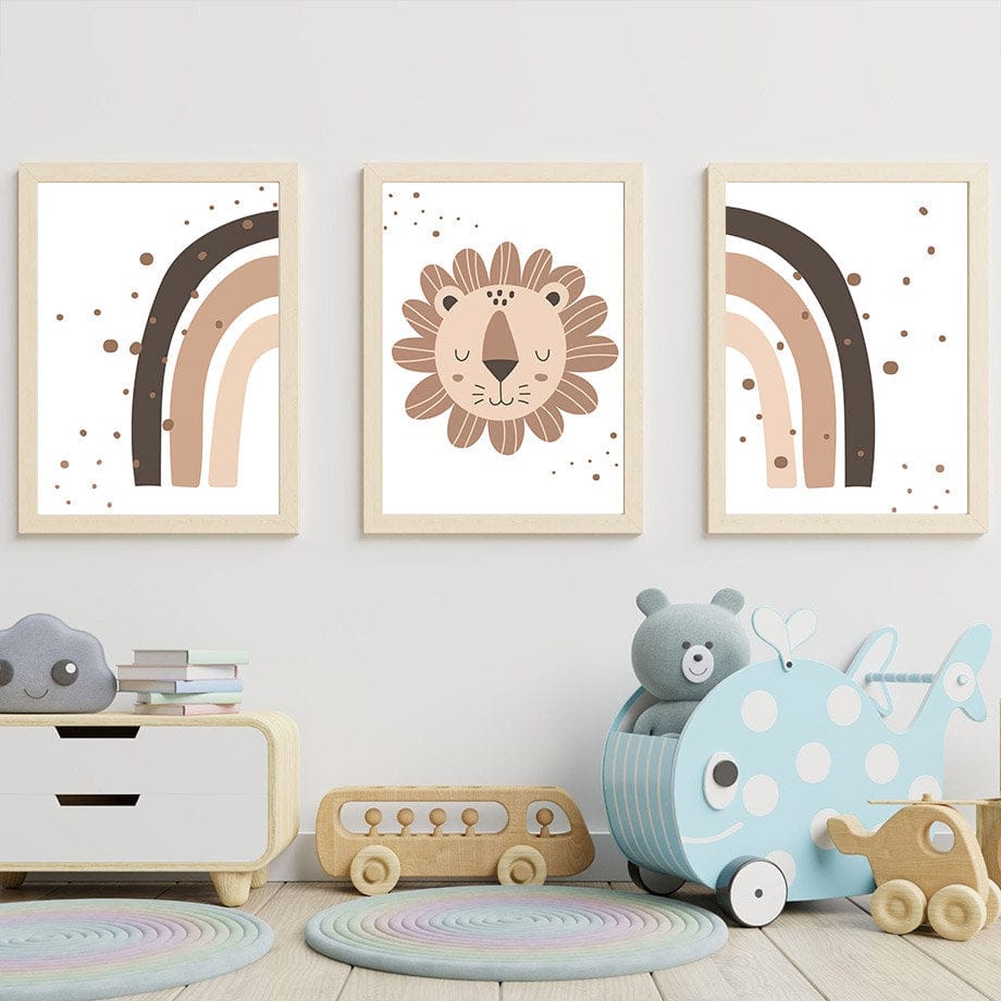Poster Kinderzimmer Hakuna Matata Dschungel I Name Personalisiert I Kinderzimmer Bilder I Wand Deko I Kunst Druck I Deko Print I ohne Rahmen - justgoodmood