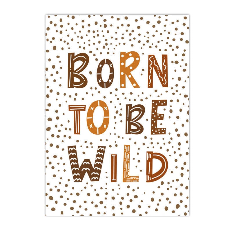 Poster Kinderzimmer Hakuna Matata Löwe Tiger gepunktet I Kinderzimmer Bilder I Wand Deko I Kunst Druck I Deko Print I ohne Rahmen - justgoodmood