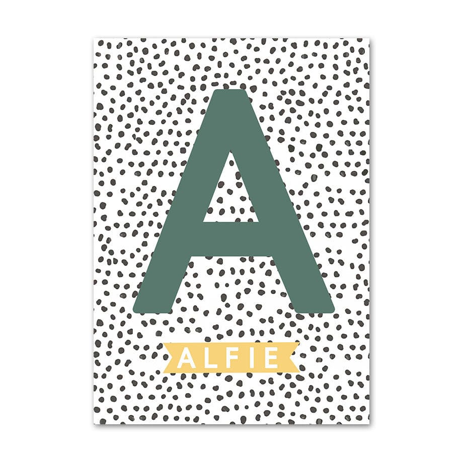Poster Kinderzimmer Tiere Dschungel Wald I Name Personalisiert I Kinderzimmer Bilder I Wand Deko I Kunst Druck I Deko Print I ohne Rahmen - justgoodmood