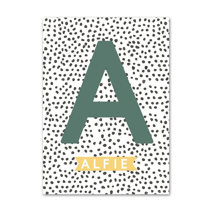 Personalisierbares Poster Kinderzimmer – Premium Baumwolle
