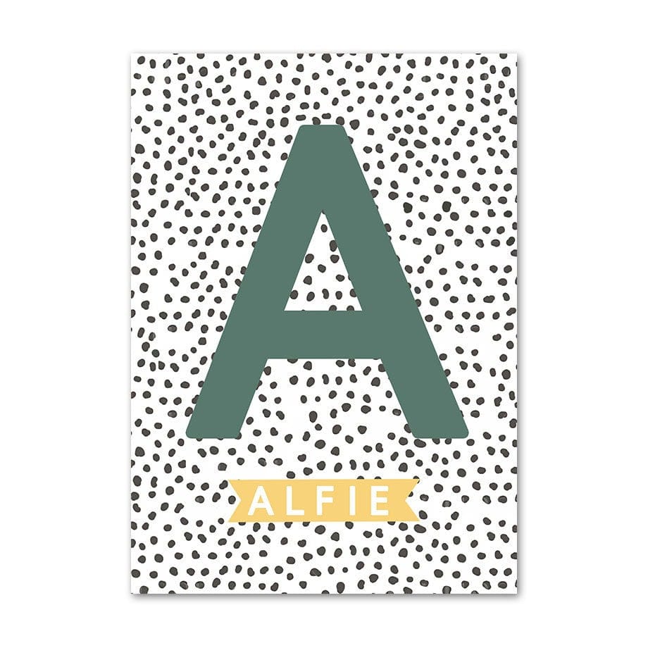Poster Kinderzimmer Tiere Dschungel Wald I Name Personalisiert I Kinderzimmer Bilder I Wand Deko I Kunst Druck I Deko Print I ohne Rahmen - justgoodmood