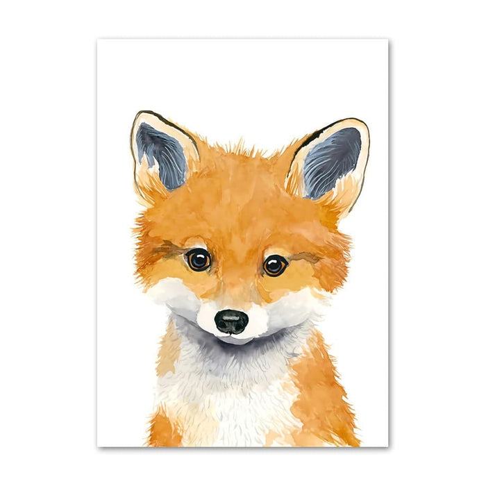 JUSTGOODMOOD Poster Kinderzimmer – Premium Tiermotive