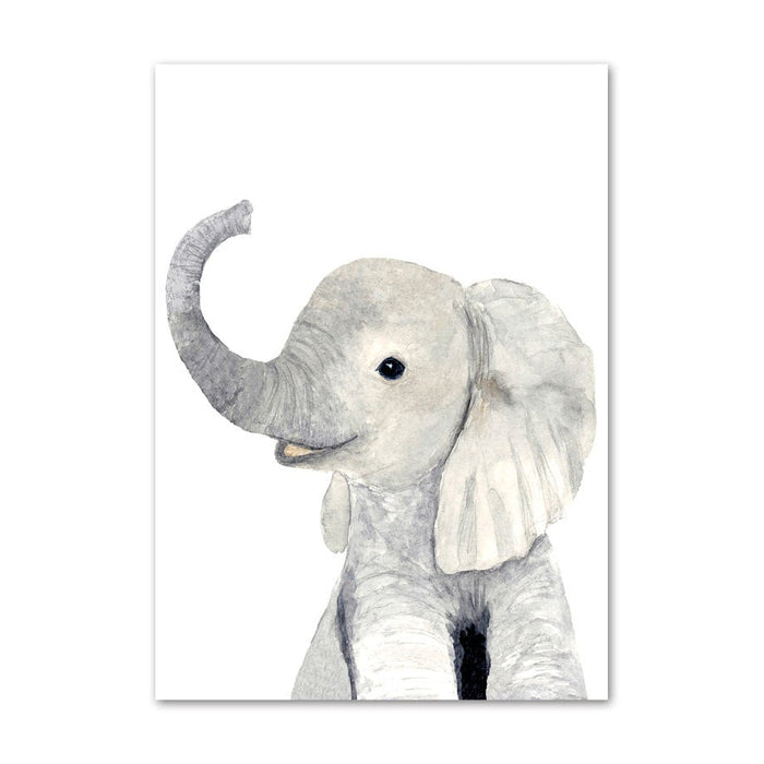 JUSTGOODMOOD Poster Kinderzimmer – Premium Tiermotive