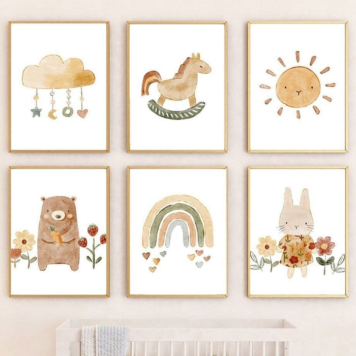 JUSTGOODMOOD Poster – Premium Kinderzimmer Wandkunst