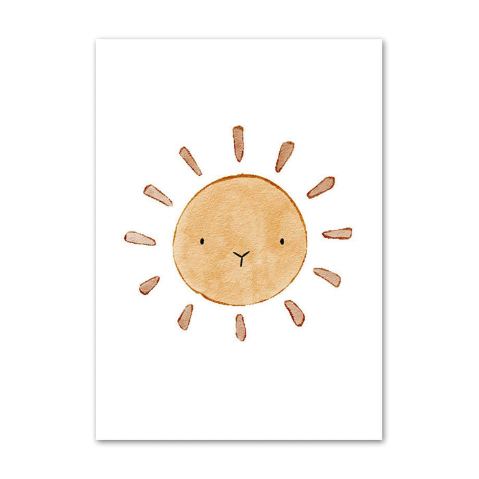 JUSTGOODMOOD Poster – Kinderzimmer Deko aus Baumwolle