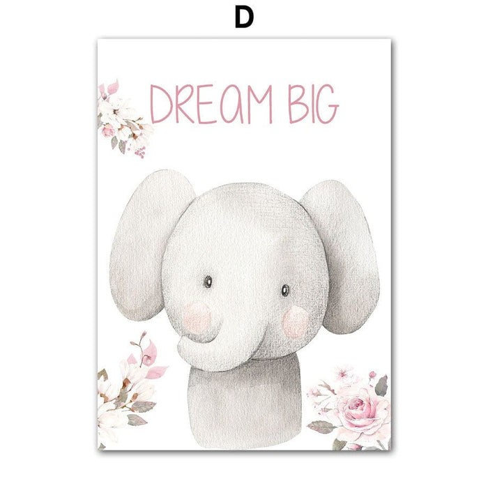 JUSTGOODMOOD Wald-Kinderposter – Premium Baumwollkunst