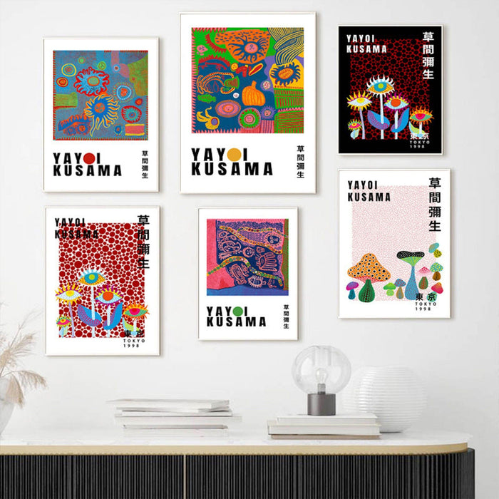 JUSTGOODMOOD Kusama Poster – Premium Wandkunst