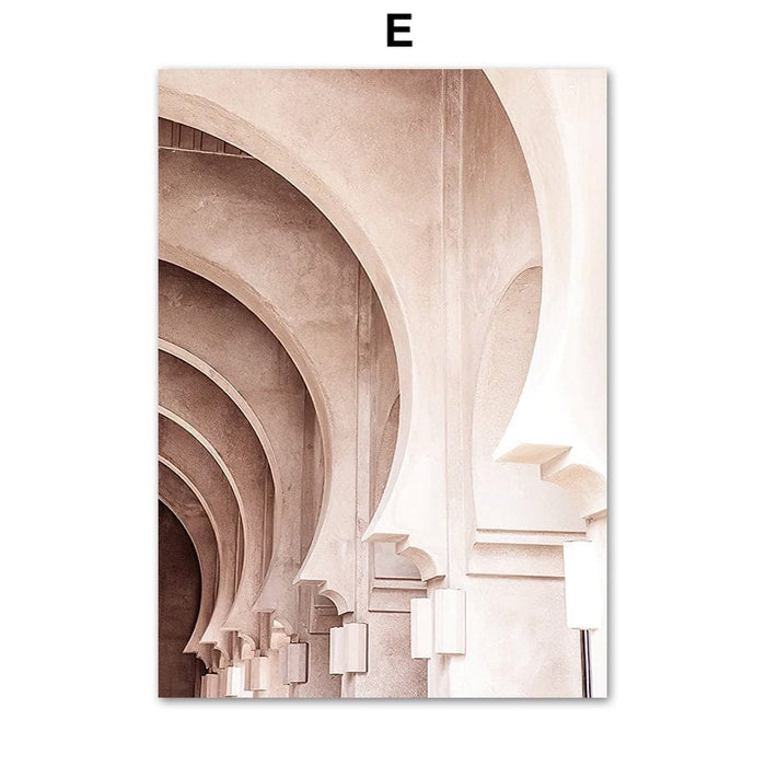 JUSTGOODMOOD Marokko Poster – Exklusive Baumwollkunst