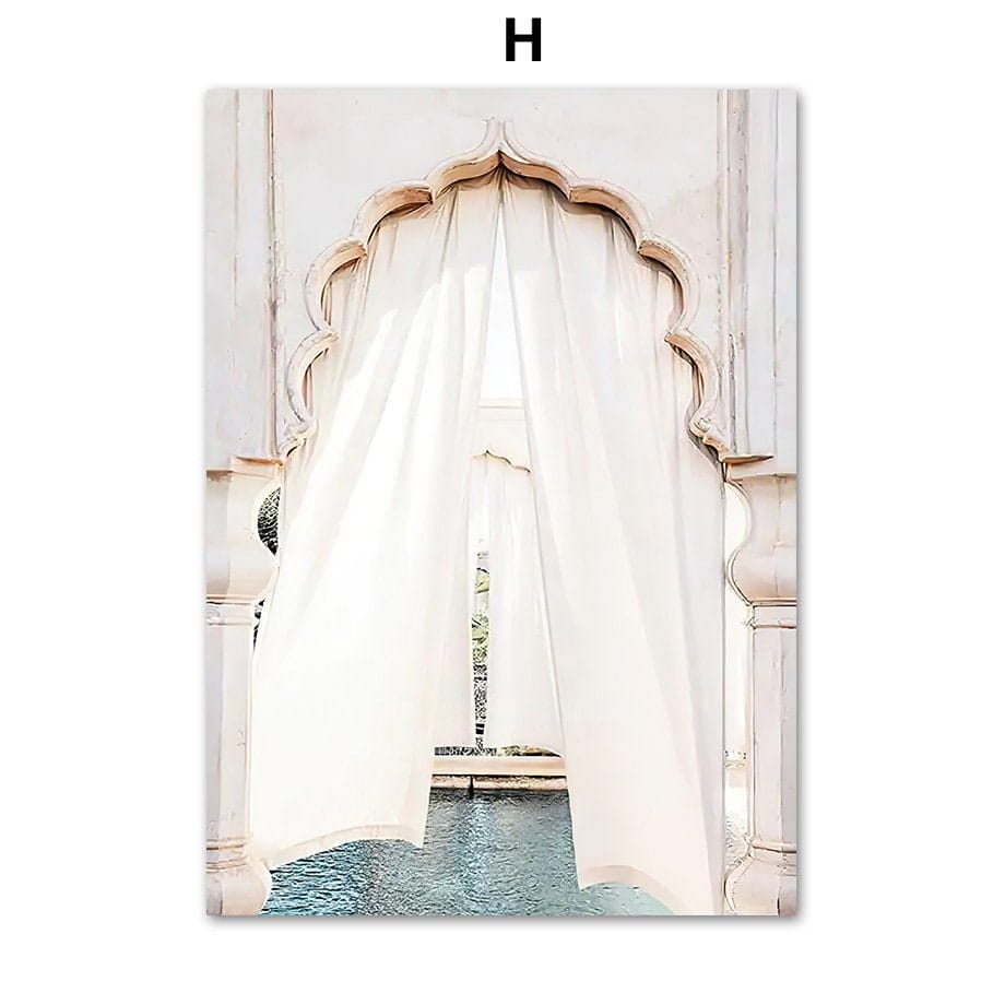 Poster Marokko Tor Arabische Architektur I Wandbilder Wohnzimmer & Schlafzimmer I Deko Print Bilder I ohne Rahmen - justgoodmood