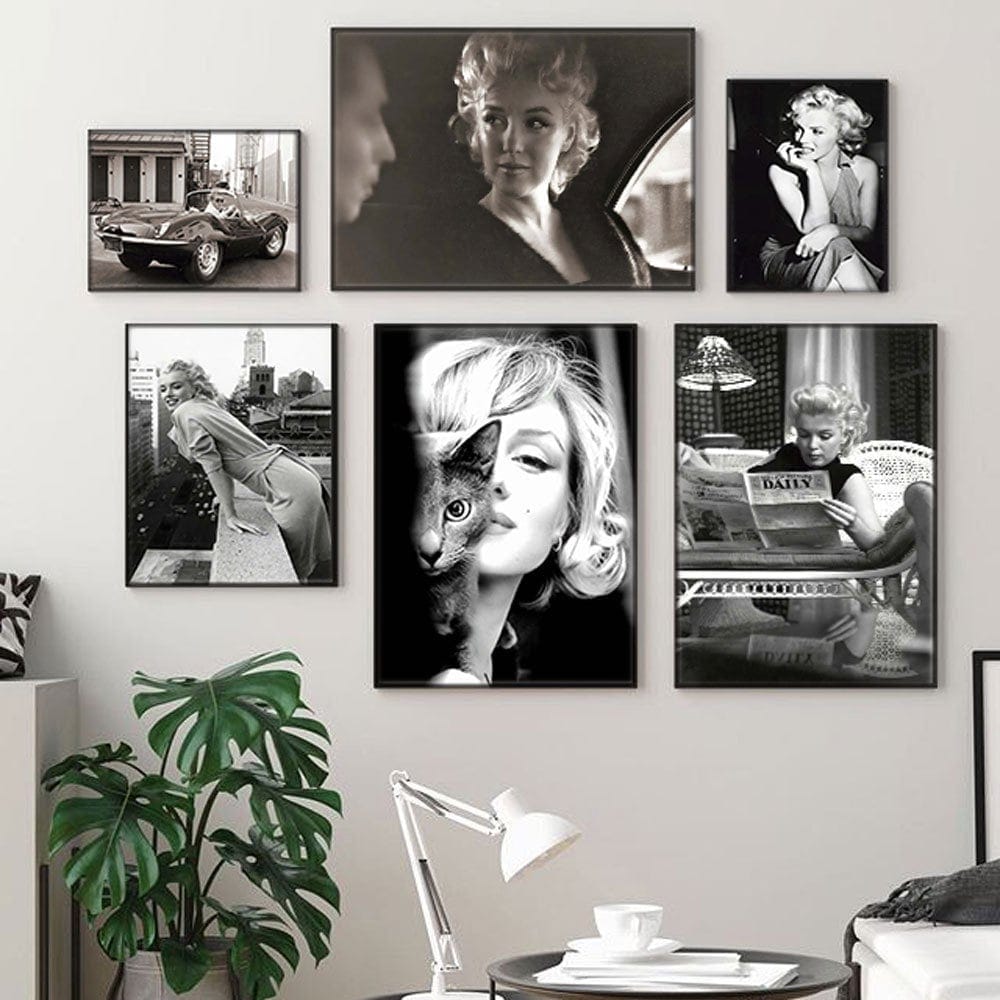 Poster Marylin Monroe I Wandbilder Wohnzimmer & Schlafzimmer I Deko Print Bilder I ohne Rahmen - justgoodmood