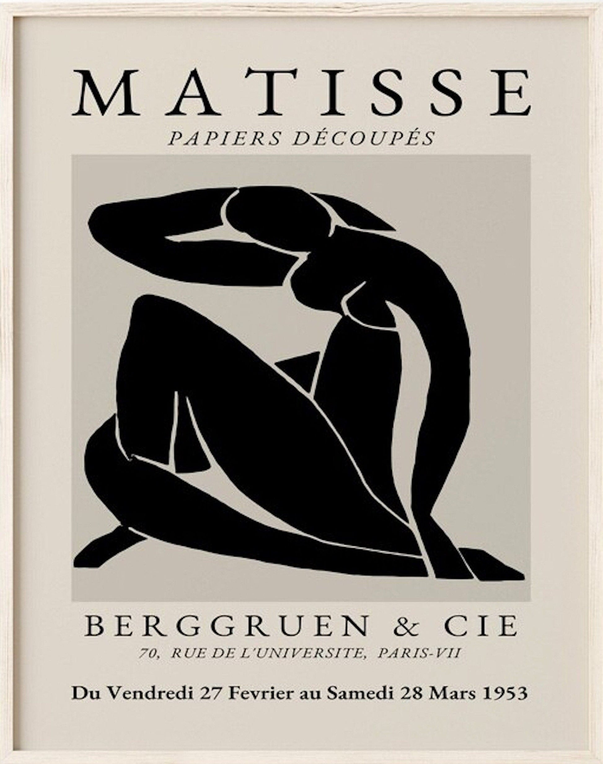 Poster Matisse Abstrakt als Deko Print ohne Rahmen - justgoodmood