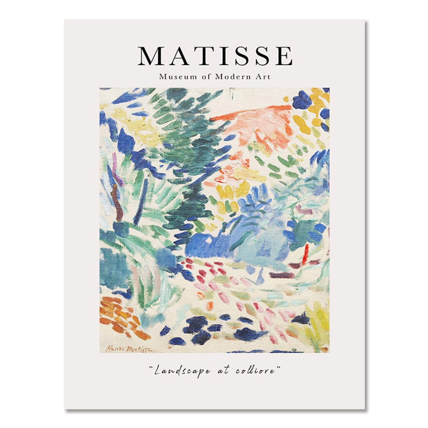Poster Matisse Blumen Market Museum Abstrakt| Bilder Wohnzimmer | Wandbilder Schlafzimmer | Deko Print ohne Rahmen | Bilder Set Matisse Bunt - justgoodmood