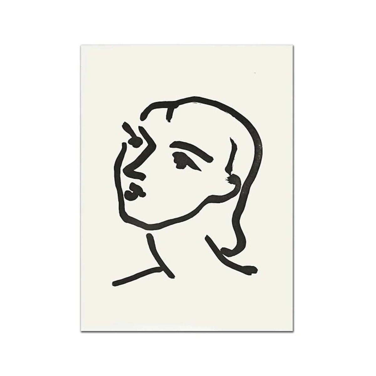 Poster Matisse Gesicht Abstrakt | Bilder Wohnzimmer | Wandbilder Schlafzimmer | Deko Print ohne Rahmen | Bilder Set Matisse Bunt - justgoodmood