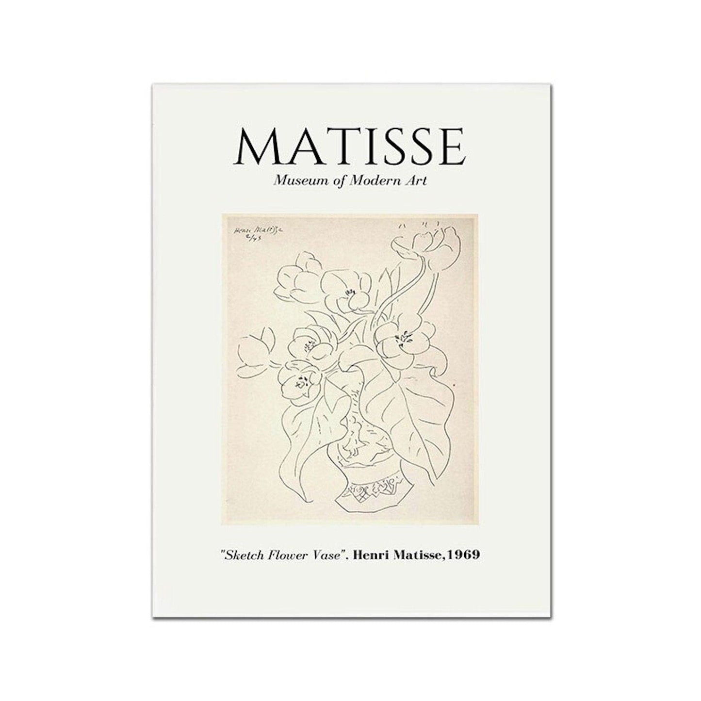 Poster Matisse Gesicht Abstrakt | Bilder Wohnzimmer | Wandbilder Schlafzimmer | Deko Print ohne Rahmen | Bilder Set Matisse Bunt - justgoodmood