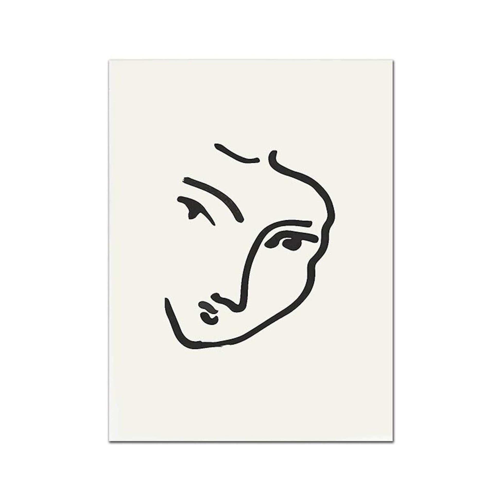 Poster Matisse Gesicht Abstrakt | Bilder Wohnzimmer | Wandbilder Schlafzimmer | Deko Print ohne Rahmen | Bilder Set Matisse Bunt - justgoodmood