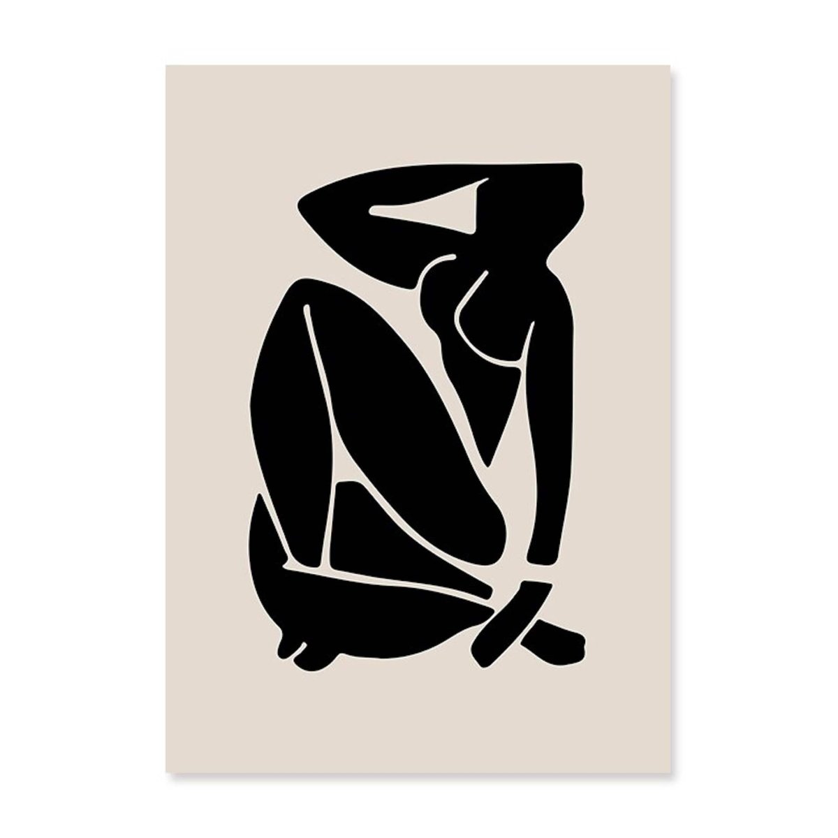 Poster Minimalistisch Matisse Cut Outs und Linienformen als Deko Print ohne Rahmen - justgoodmood