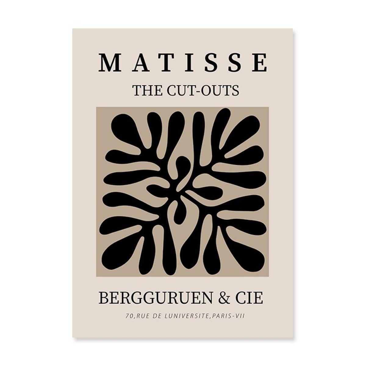 Poster Minimalistisch Matisse Cut Outs und Linienformen als Deko Print ohne Rahmen - justgoodmood
