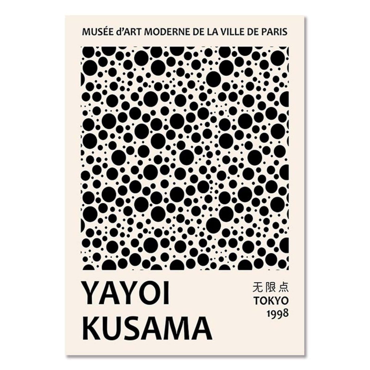 Poster Modern Yayoi Kusama Abstrakt Nordic | Bilder Wohnzimmer | Wandbilder Schlafzimmer | Deko Print ohne Rahmen | Bilder Set Kunstdruck - justgoodmood
