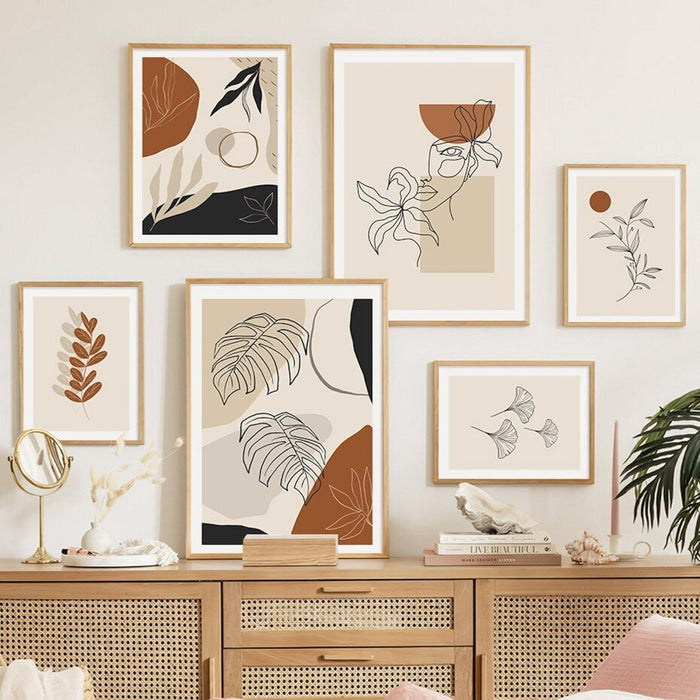 JUSTGOODMOOD Monstera Poster – Edle Baumwoll-Qualität