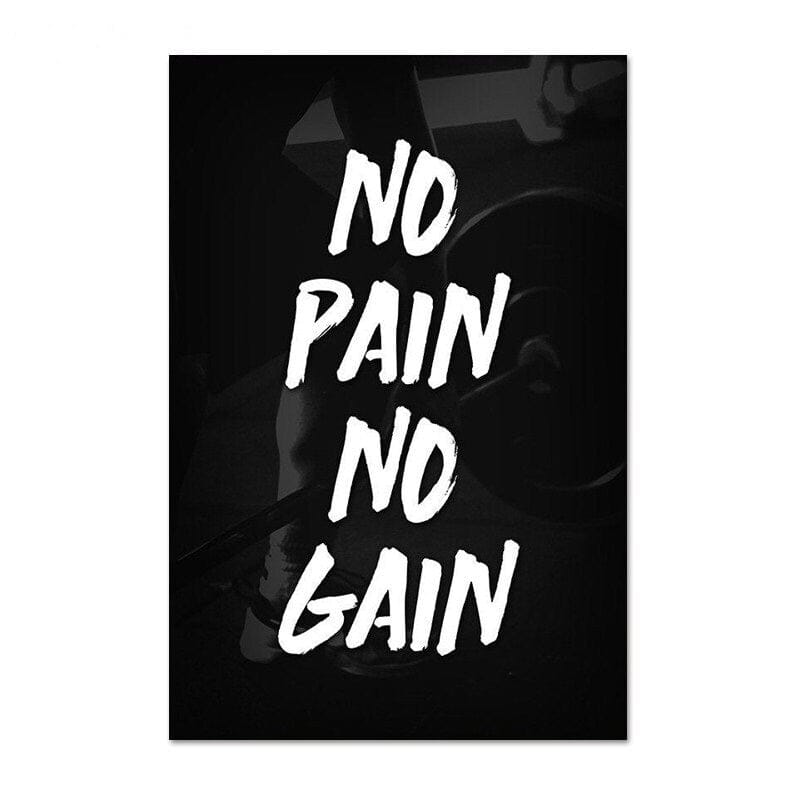 Poster Motivation Gym Training Zitate I Wandbilder Wohnzimmer & Schlafzimmer I Deko Print Bilder I ohne Rahmen - justgoodmood