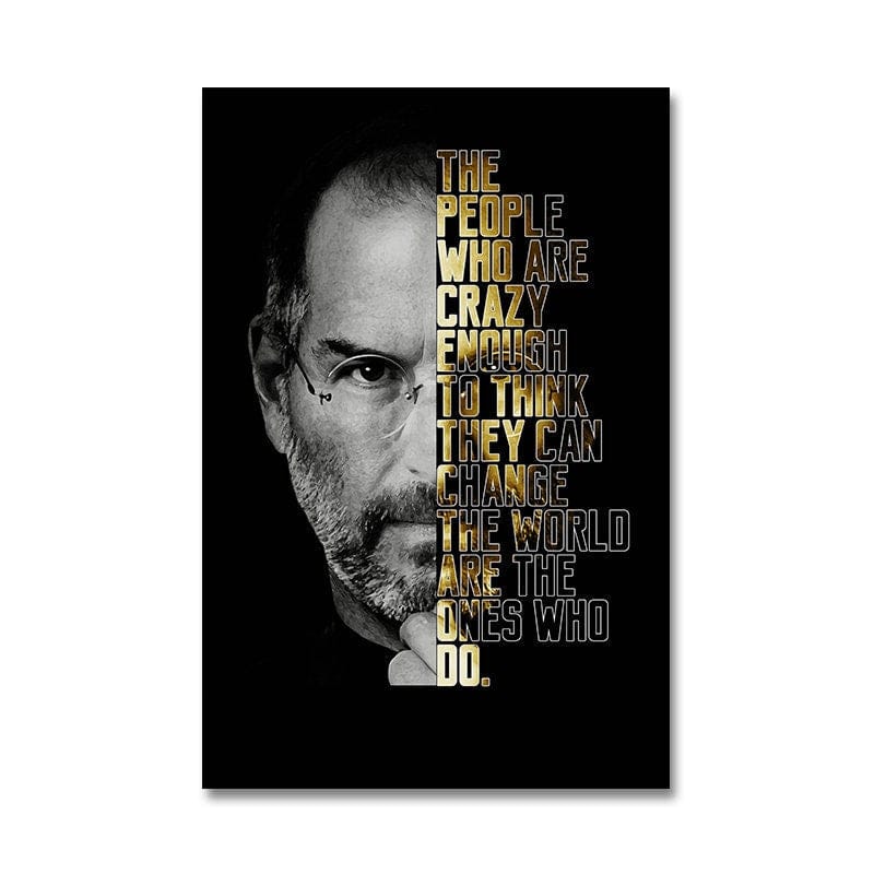 Poster Motivation Zitate Bill Gates Warren Buffet Steve Jobs I Wand Deko Print I ohne Rahmen - justgoodmood