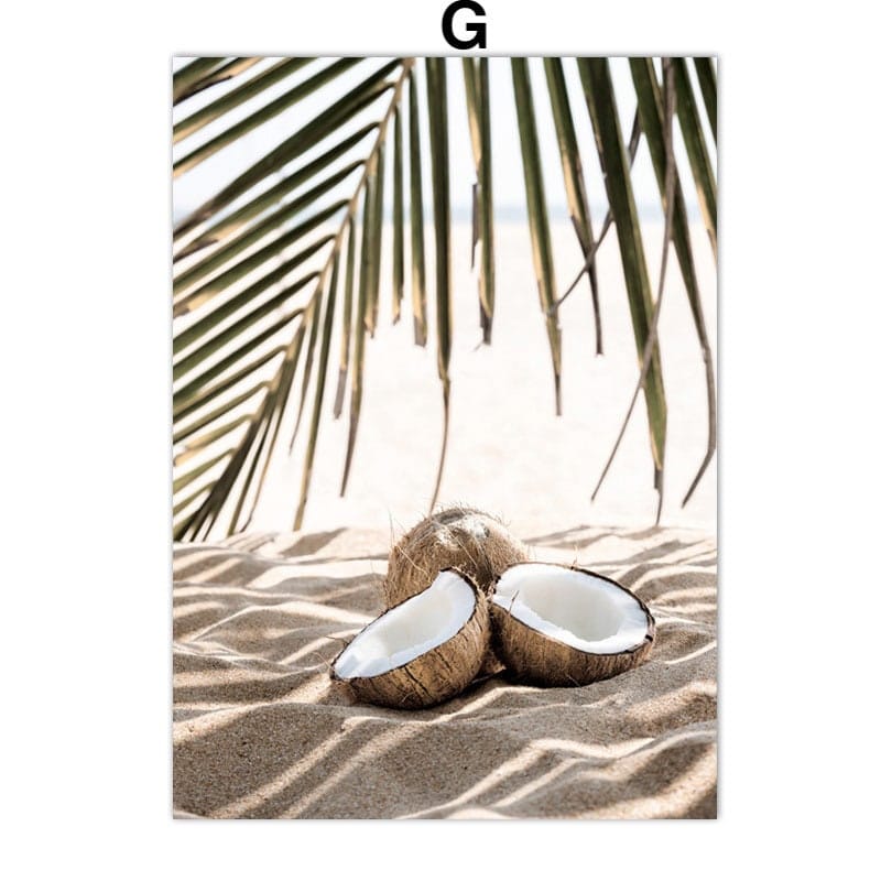 Poster Pampasgras Beige Blätter I Wandbilder Wohnzimmer & Schlafzimmer I Deko Print Bilder I ohne Rahmen - justgoodmood