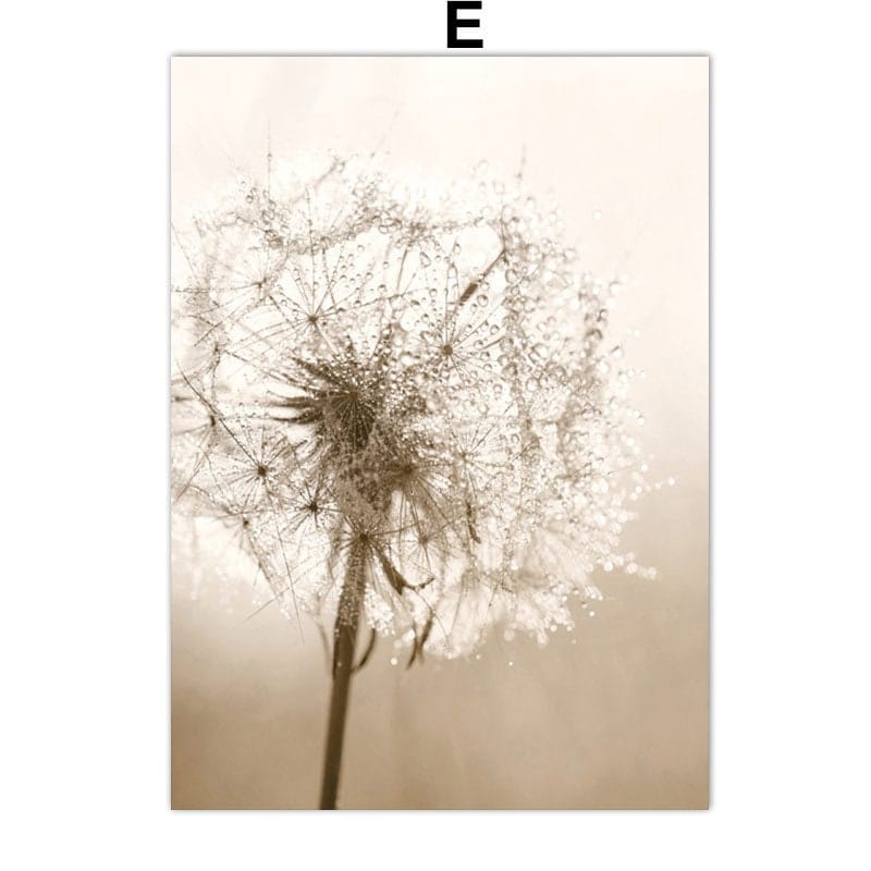 Poster Pampasgras Beige Spiegel I Wandbilder Wohnzimmer & Schlafzimmer I Deko Print Bilder I ohne Rahmen - justgoodmood