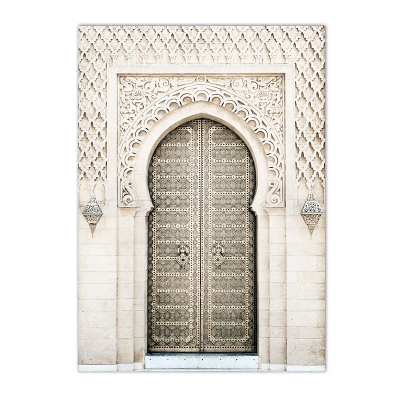 Poster Pampass Gras Islamische Kalligraphie Tür I Wandbilder Wohnzimmer & Schlafzimmer I Deko Print Bilder I ohne Rahmen - justgoodmood