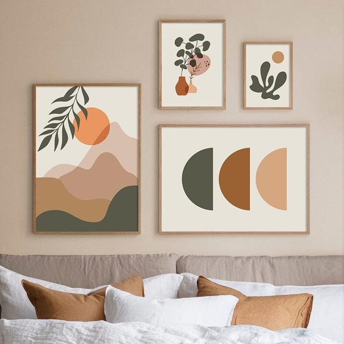 JUSTGOODMOOD Poster Pflanzen Boho – Hochwertige Wandkunst