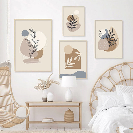 Poster Pflanzen im Blumentopf im Boho Stil als Deko Print ohne Rahmen - justgoodmood