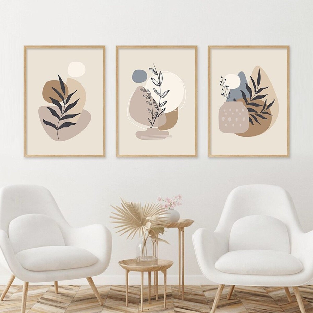 Poster Pflanzen im Blumentopf im Boho Stil als Deko Print ohne Rahmen - justgoodmood